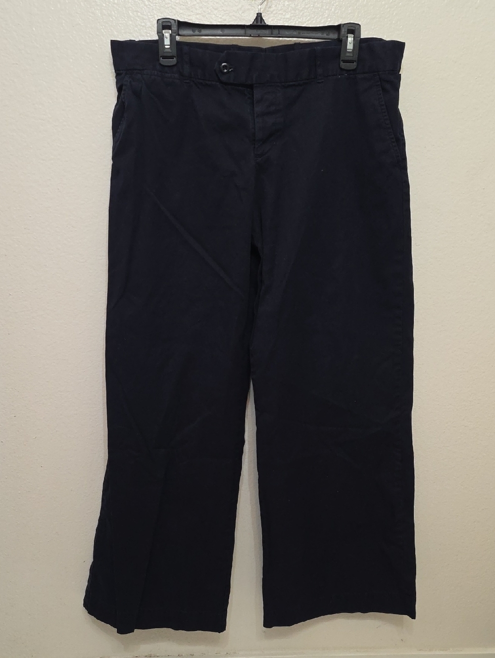 Ralph Lauren Navy Wide-Leg Chinos